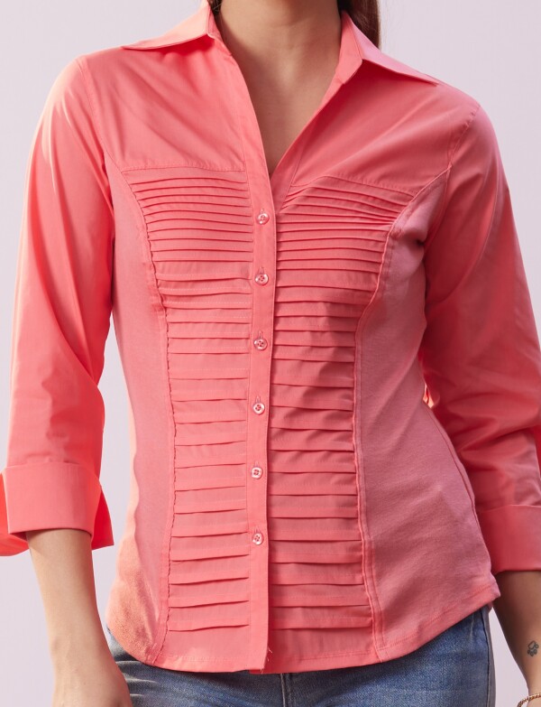 Camisa Tablitas CORAL