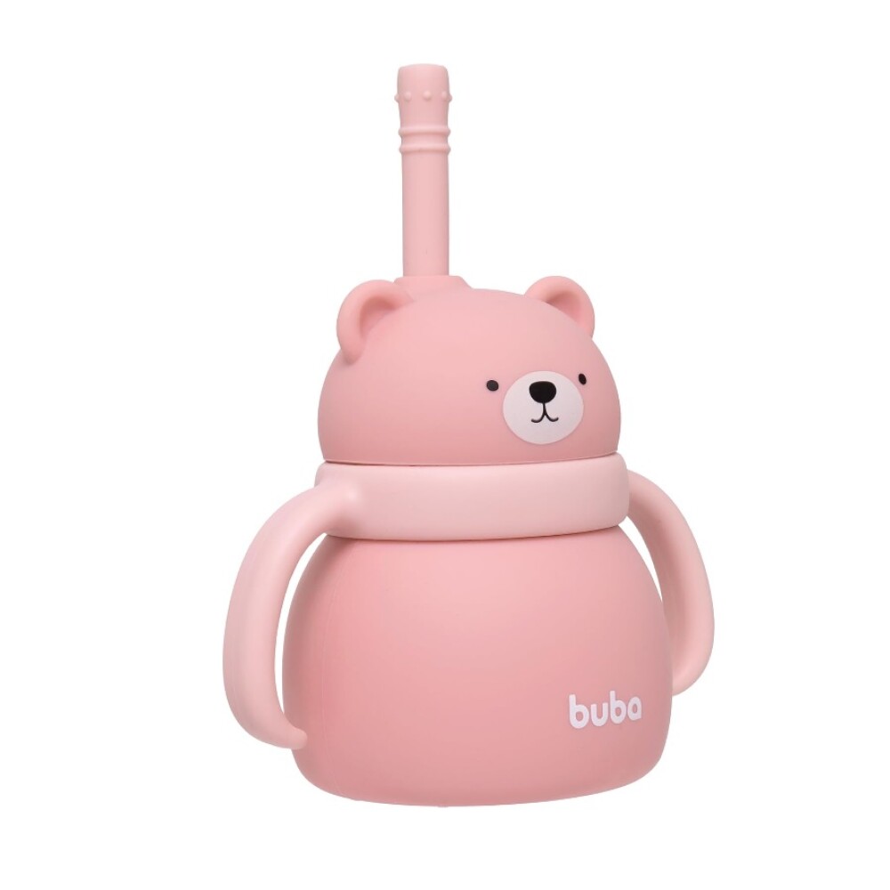 Vaso silicona OSITO BUBA rosa