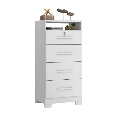 Cómoda Primordial Max 4 Cajones Blanco