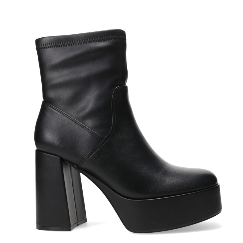 Bota de Mujer Miss Carol PLACID con simil cuero elastizado Negro