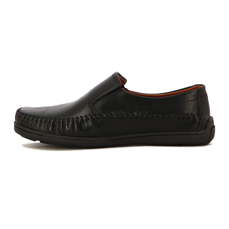 Starsax Mocasin Hombre C/ Elastico Costura Artesanal Negro