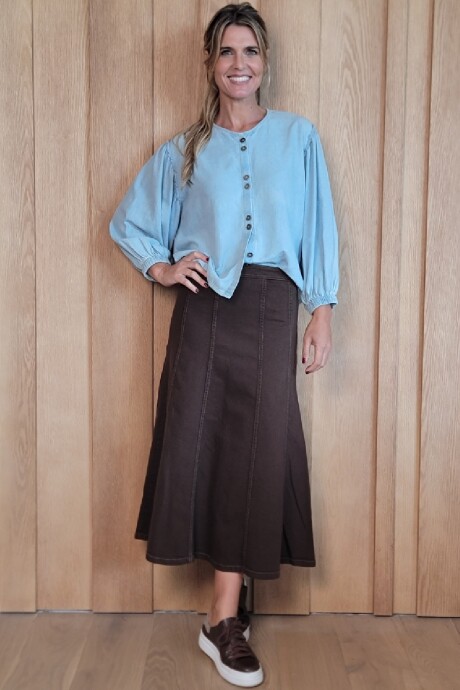 Pollera Mónaco Chocolate