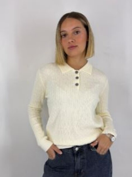 BUZO SLOWLY 9212 CARTERA BLANCO