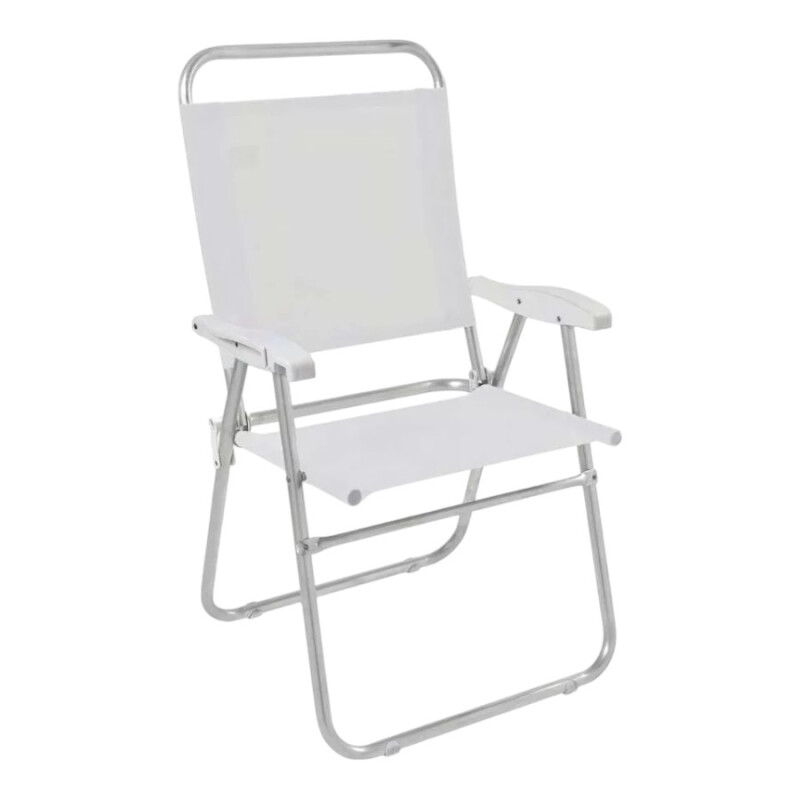 Sillón Reforzado en Aluminio Cancún Plus Zaka Blanco