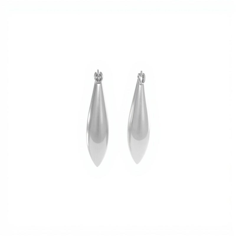 Caravanas Aro Oval - Plata 925 - CA4243 sinpiedra