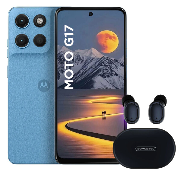 Motorola G17 4gb + 8gb Ram 256gb 4g + Regalo CELESTE