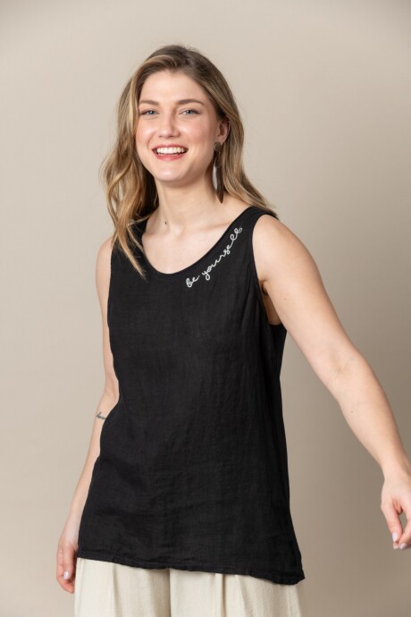 MUSCULOSA SELF Negro