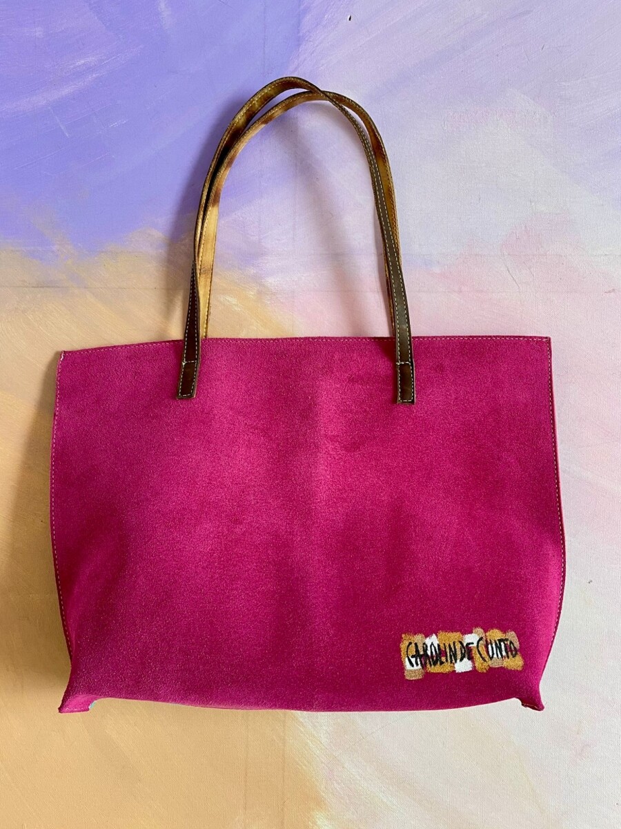 Shopper Verona Combinado Fucsia Y Turquesa, 