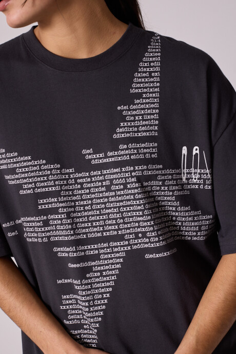 T-SHIRT CAFIL DIXIE Gris Oscuro