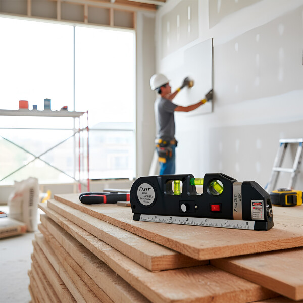 Nivelador Láser Infrarrojo Multifunción C/ Cinta Metrica Color Negro