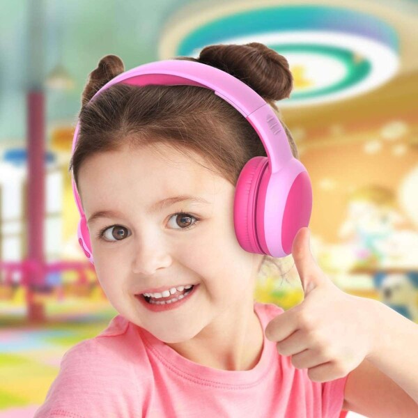 Auriculares Orejas Gato E61 Infantil Proteccion Auditiva Color Variante Rosado