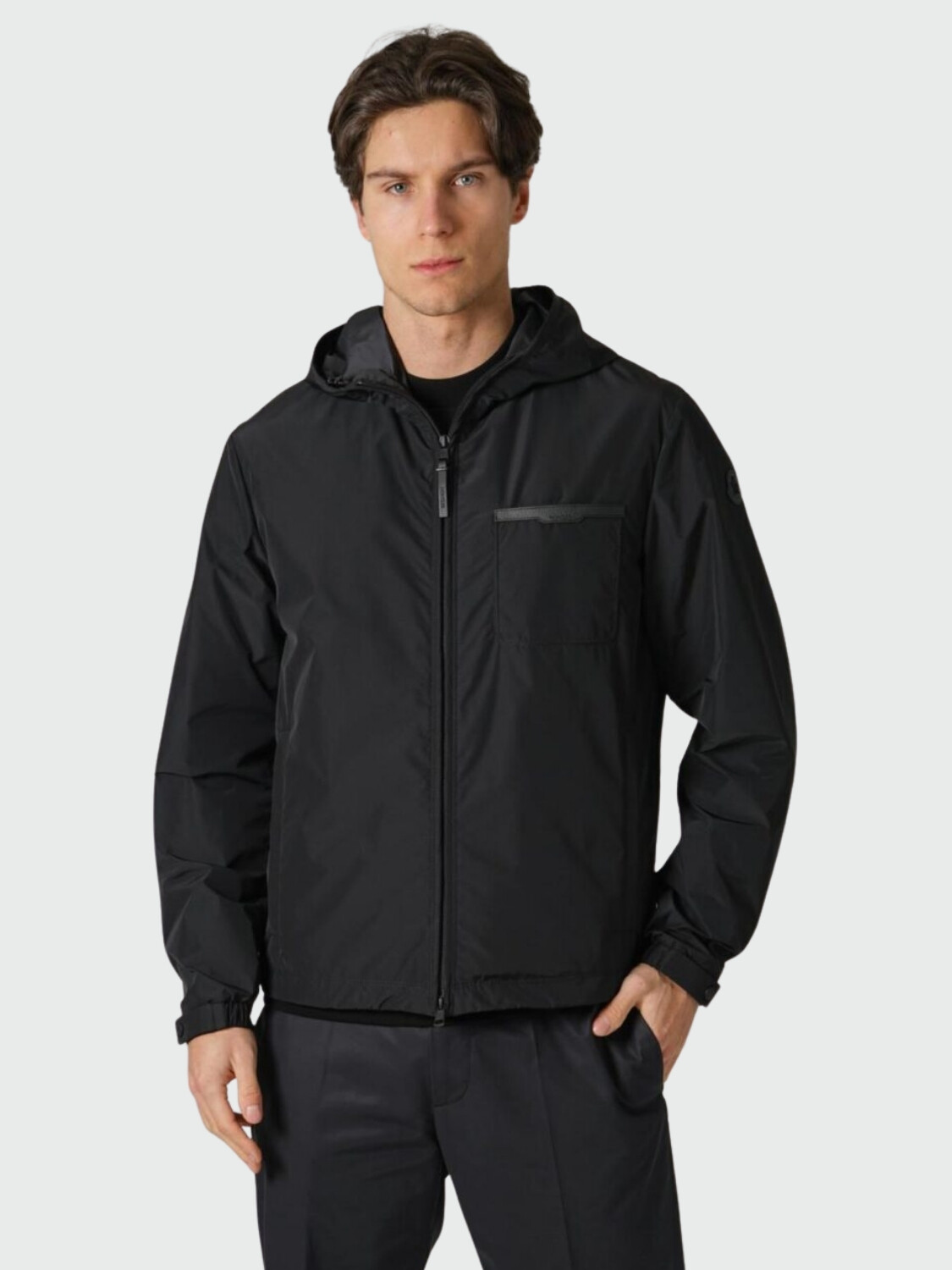 MONCLER - Chaqueta camisera con plumón Gascoyne Negro