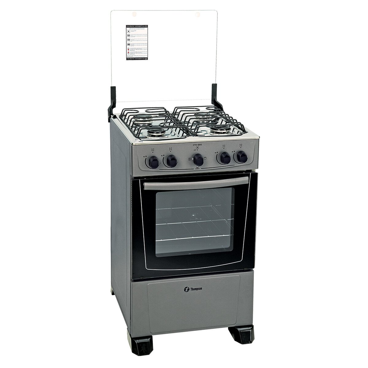 Cocina Thompson Cth 1000 - COCINA THOMPSON CTH1000 A GAS TITANIUM 
