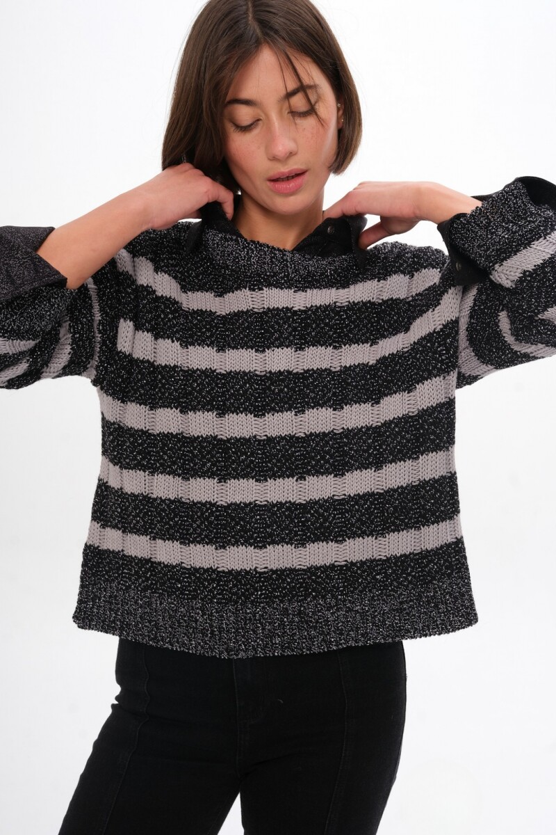 Sweater Serena Negro/Gris