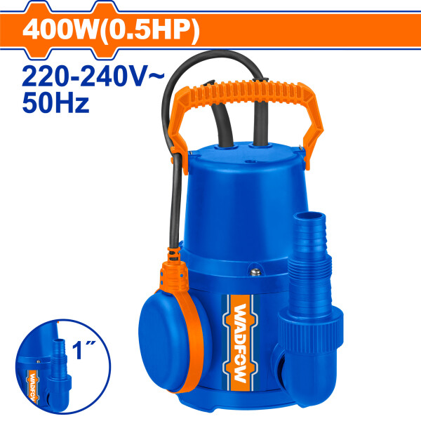 BOMBA SUMERGIBLE PARA AGUA 400W WADFOW BOMBA SUMERGIBLE PARA AGUA 400W WADFOW