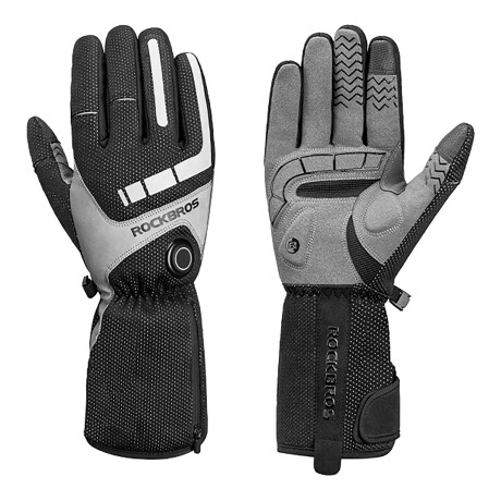 Rockbros - Guantes Térmicos de Invierno 16410002 - Temperatura Ajustable (40 - 65 ºC). Antideslizant 001