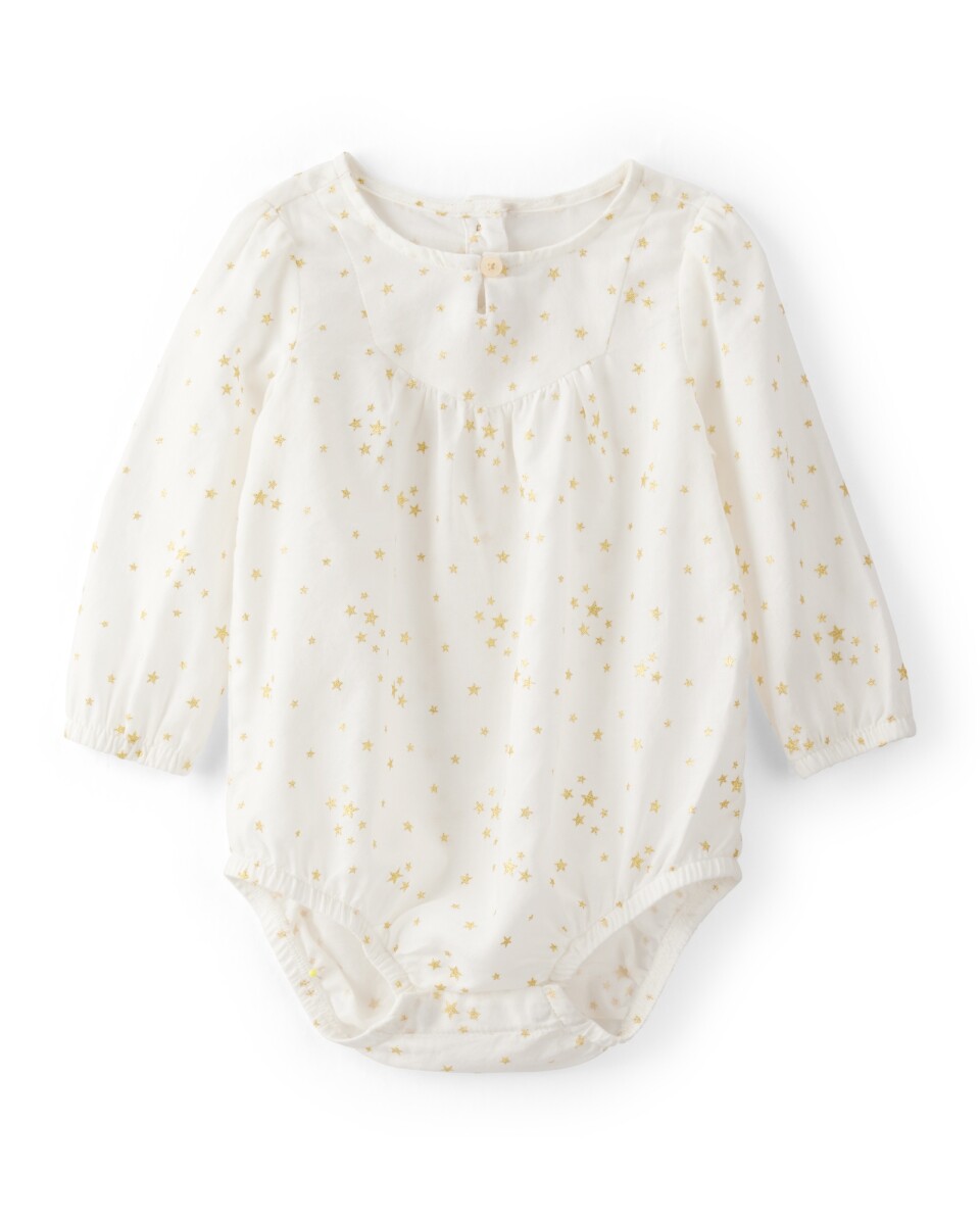 Body de algodón, diseño estrellas 