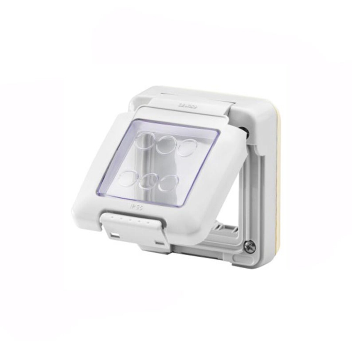 Plaqueta estanca IP55 2 mód. gris, 27 Combi System - GC6407 