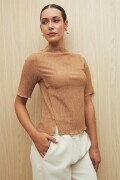 TOP MOTE Beige Oscuro