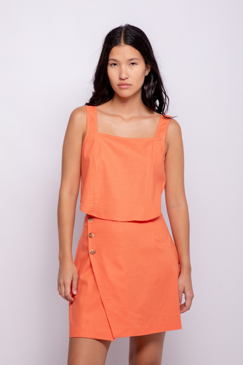 FALDA JANNEY Coral Oscuro