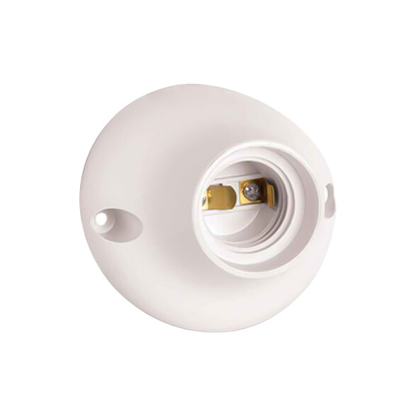Receptáculo curvo E27 blanco C76416