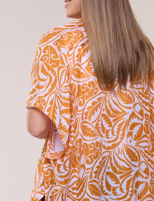 Kimono Arabescos ANARANJADO/MULTI