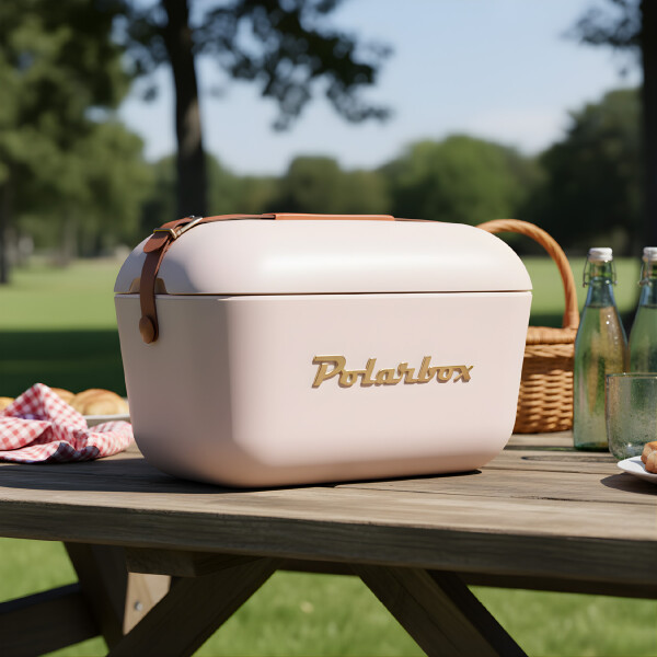 Conservadora Hielera Vintage 20L Litros Latas Hielo Polarbox Color Blanco