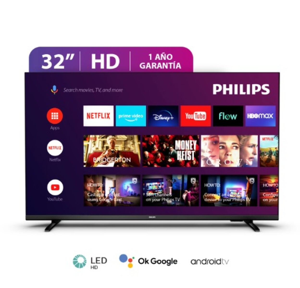 Smart Tv 32" Philips Android HD 