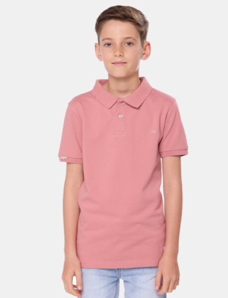 REMERA POLO PIQUE LISA Coral