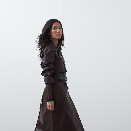 TRENCH BOWIE Borra de Vino