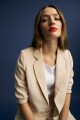 Blazer manga 3/4 beige