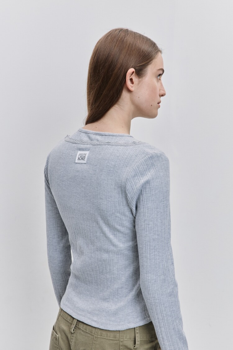 REMERA RUGA Gris Melange