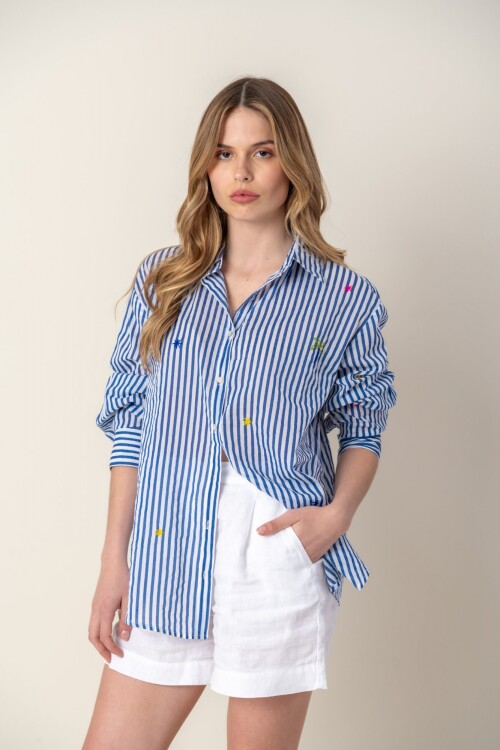 Camisa Poly Blue