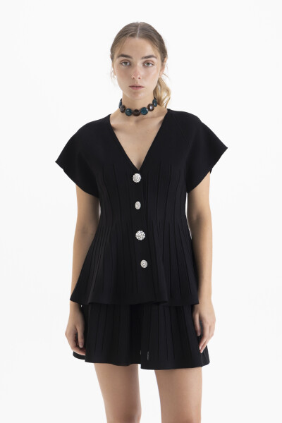 CARDIGAN LINES Negro