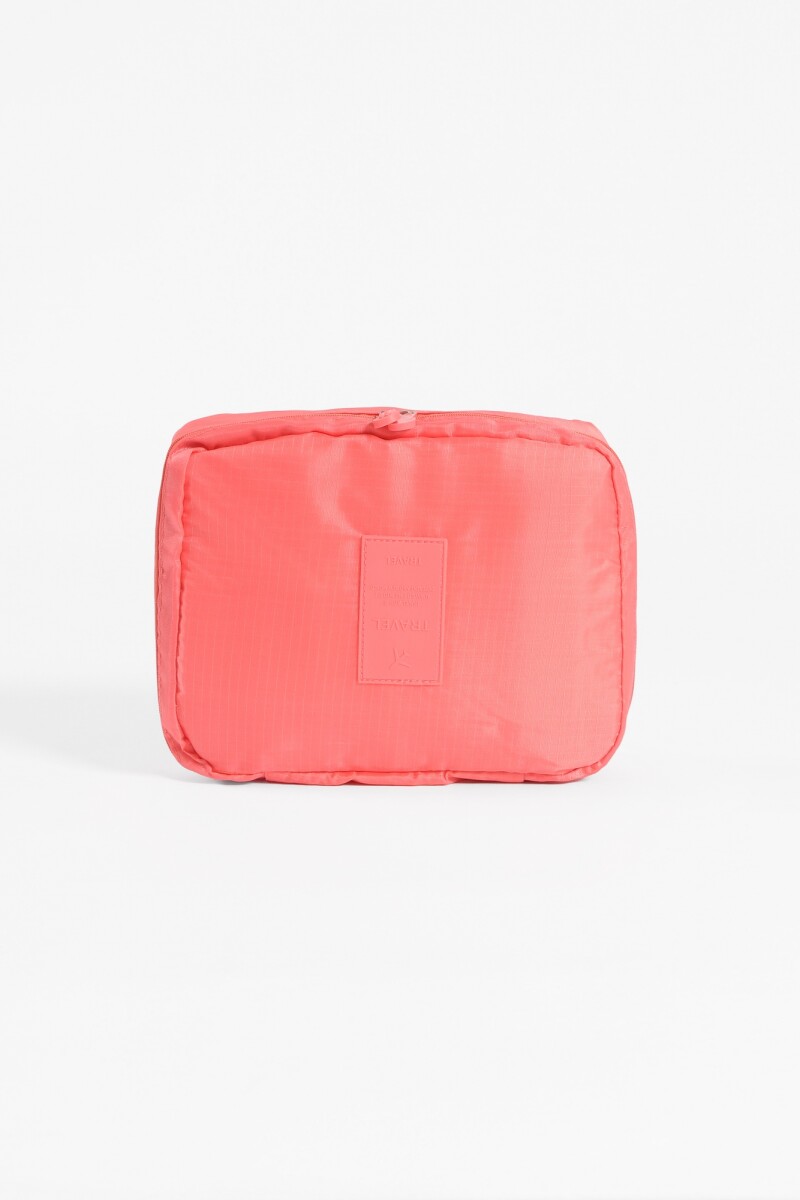 Organizador de viaje rectangular rojo