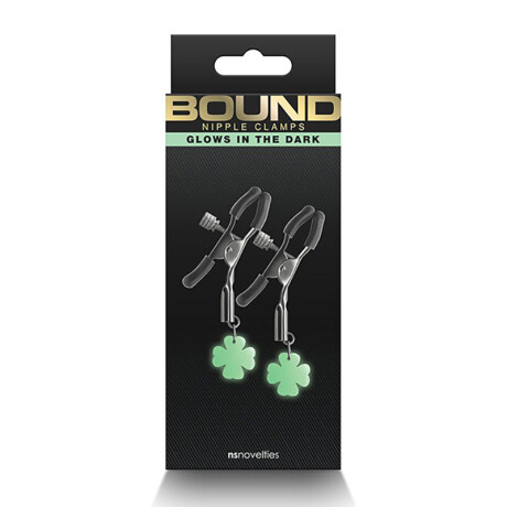 Pinza p/ Pezones Bound Glow in the Dark Nipple Clamps G4 Pinza p/ Pezones Bound Glow in the Dark Nipple Clamps G4