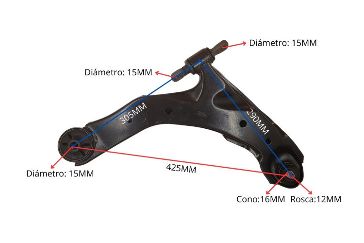 Parilla De Suspension Delantera Kia Cerato 06-12 Izq Parilla De Suspension Delantera Kia Cerato 06-12 Izq