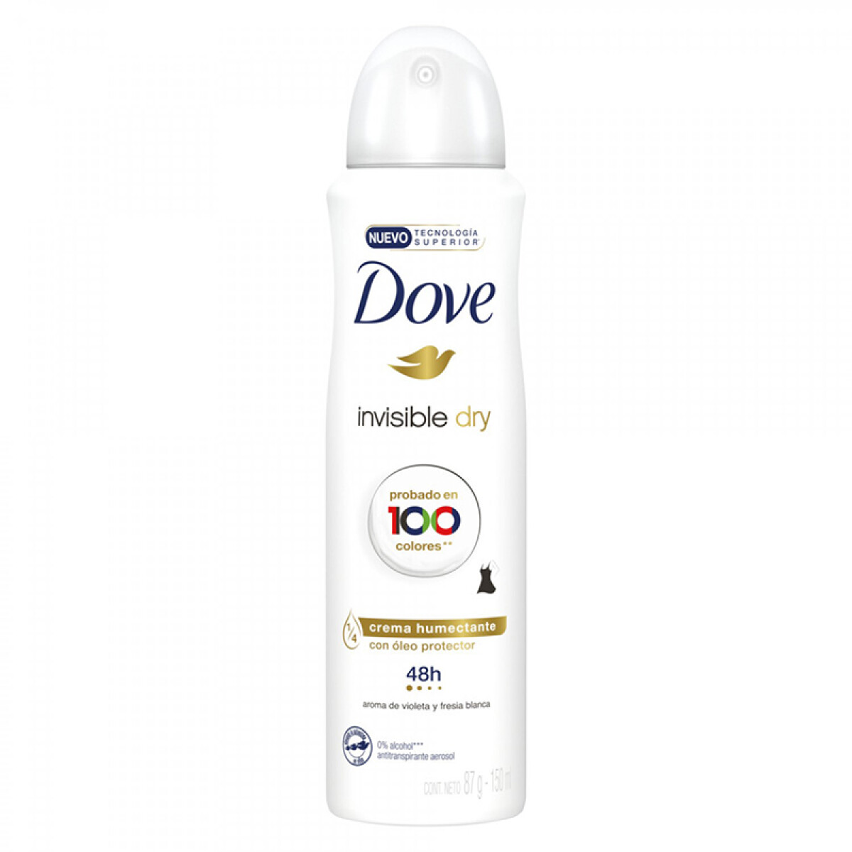 Desodorante en aerosol Dove - Invisible dry 