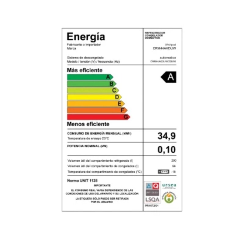 Heladera Consul 407L Evox No frost CRM44AKDUW Heladera Consul 407L Evox No frost CRM44AKDUW