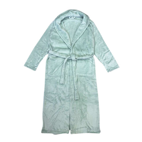 Bata de Cama Microfibra Home Class Talle P al XG Verde Agua