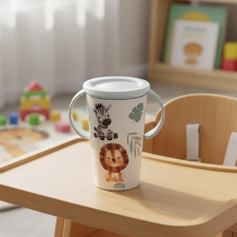 Vaso Mágico Entrenador Antiderrame 280 ml SAFARI