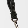 Cartera al hombro Luna en cuero gamuza Negro