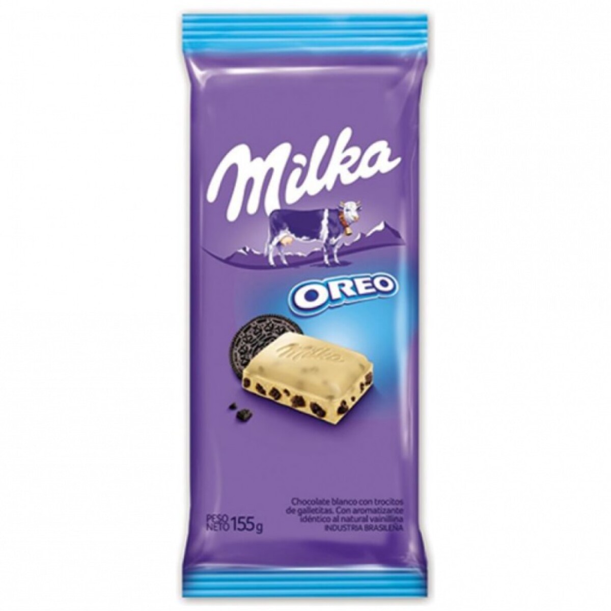 Tableta De Chocolate Blanco Milka Con Oreo 155 Grs. 