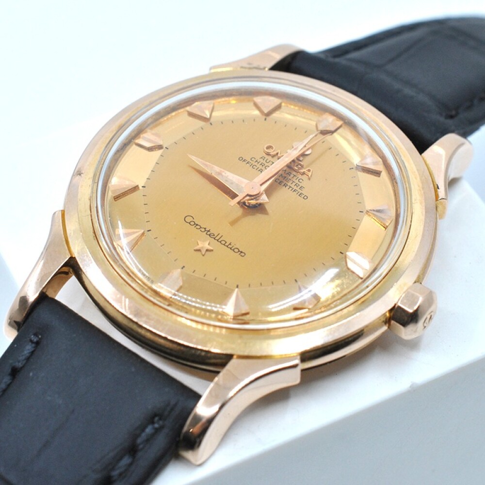 Omega Constellation oro 18k rosa 2852/2853 SC caja 35 mm dial Piepan hebilla original oro 18k Omega Constellation oro 18k rosa 2852/2853 SC caja 35 mm dial Piepan hebilla original oro 18k