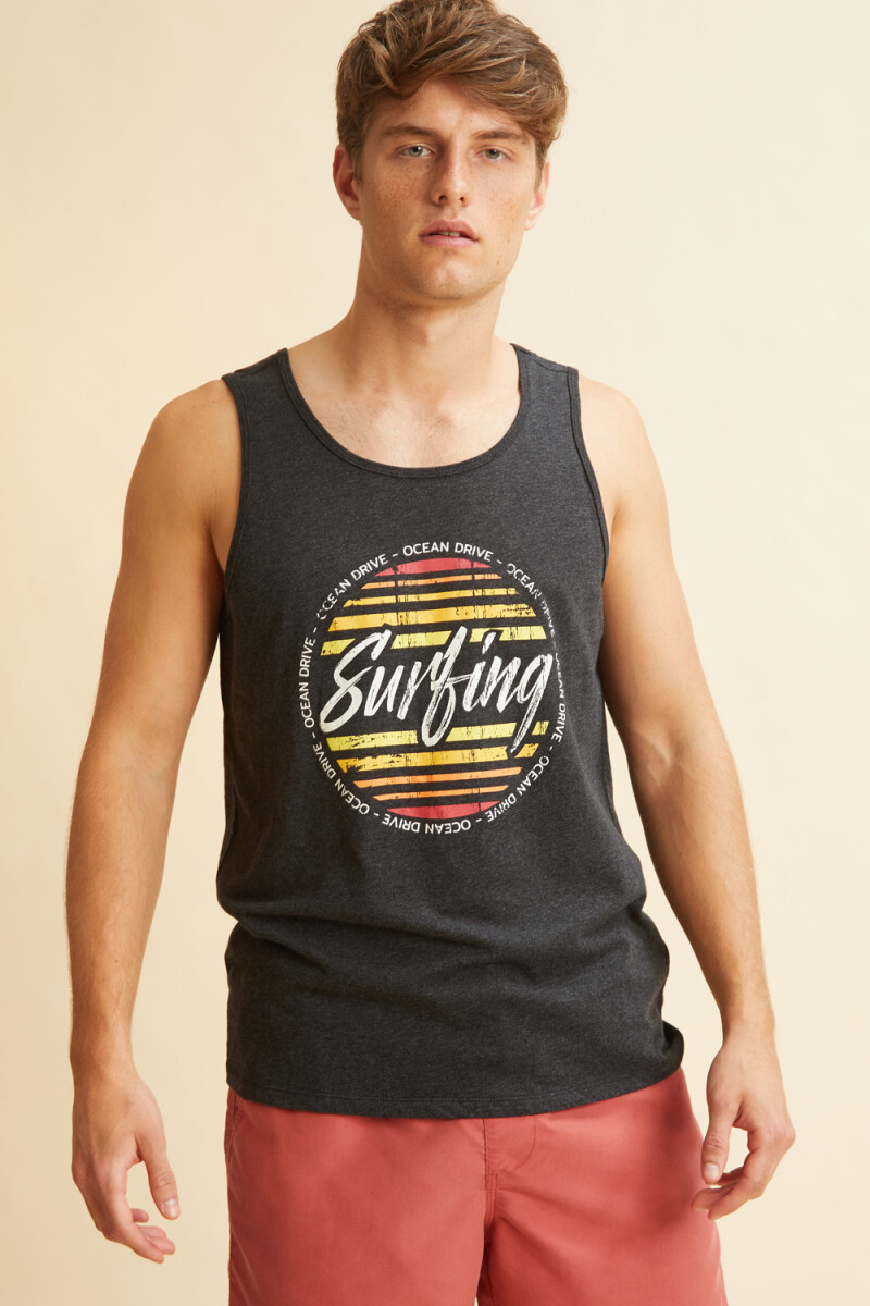 Musculosa Surfing gris