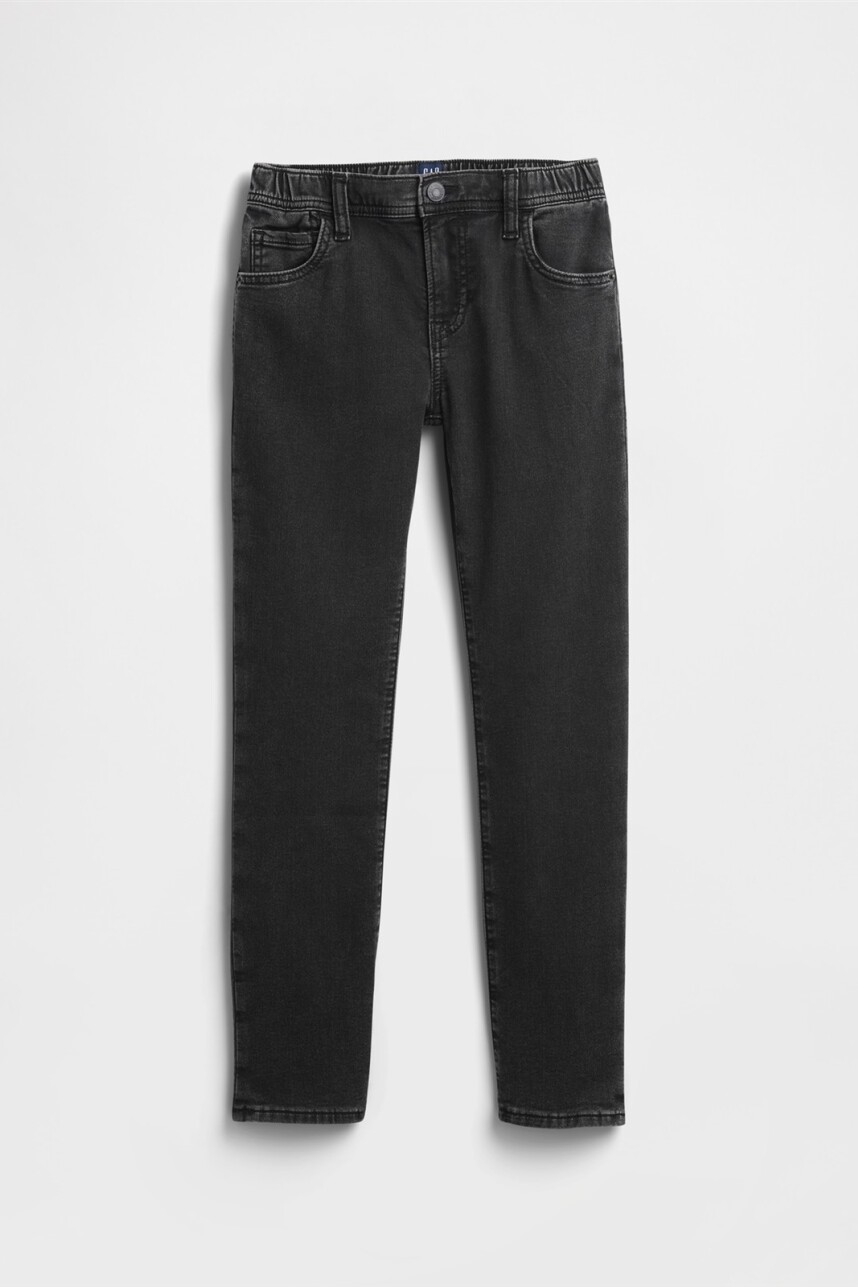 Jean Slim Niño Black Wash