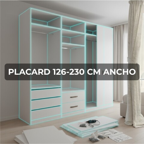 PLACARD 126-230 CM ANCHO Armado