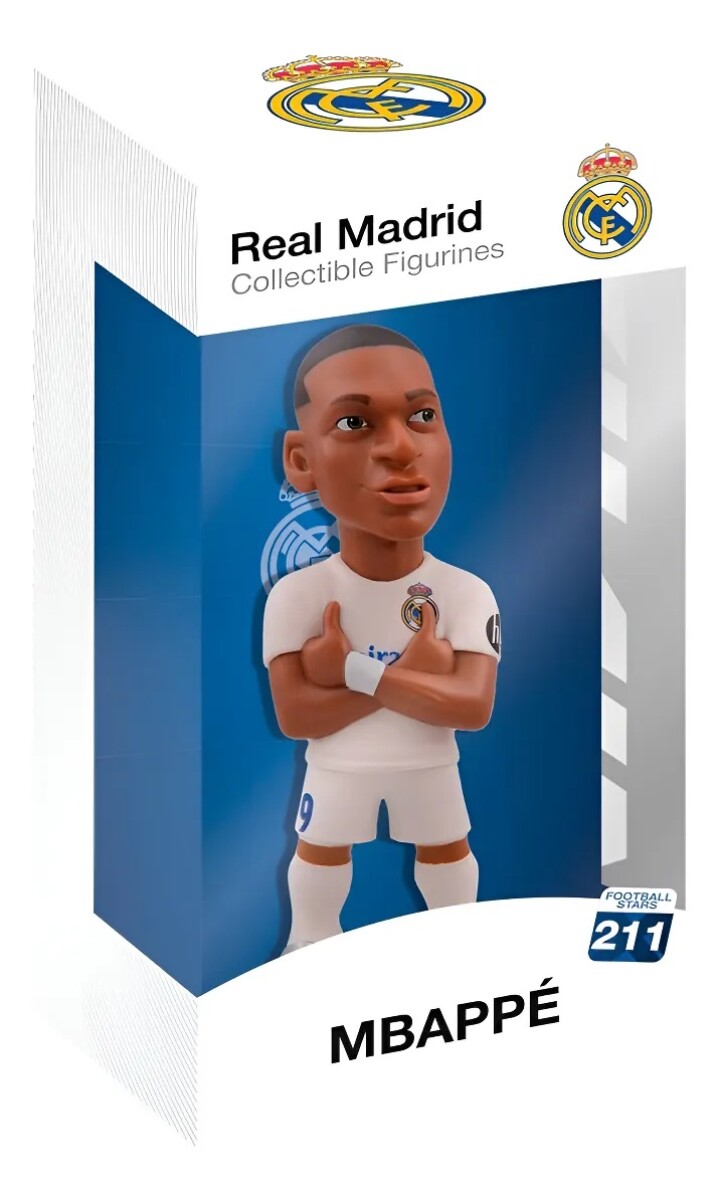 Figura Minix Coleccionable Futbol Kylian Mbappé Real Madrid 