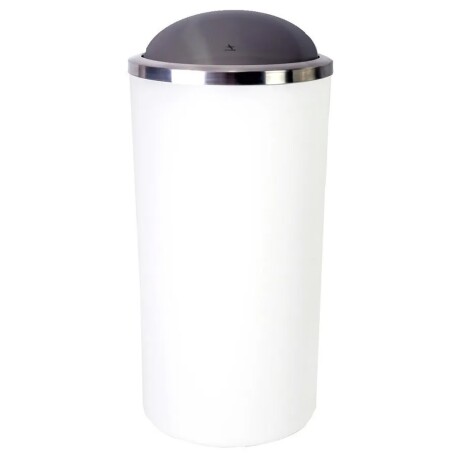 Papelera Lenox con tapa basculante 35L Blanco