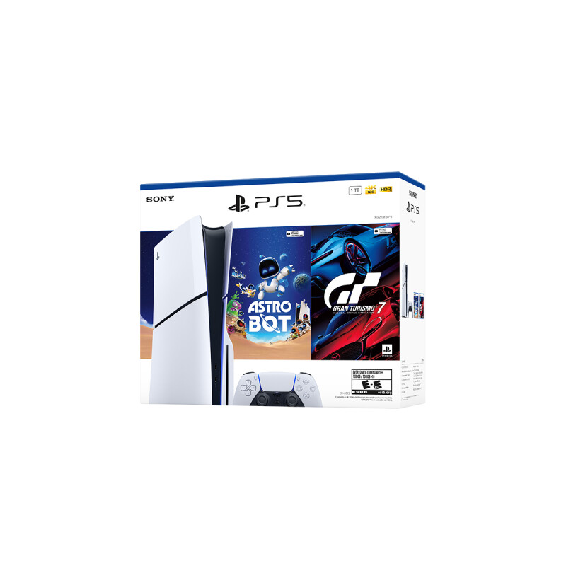 Consola PS5 PlayStation 5 Standard Sony Slim + AstroBot, GT7 Consola PS5 PlayStation 5 Standard Sony Slim + AstroBot, GT7